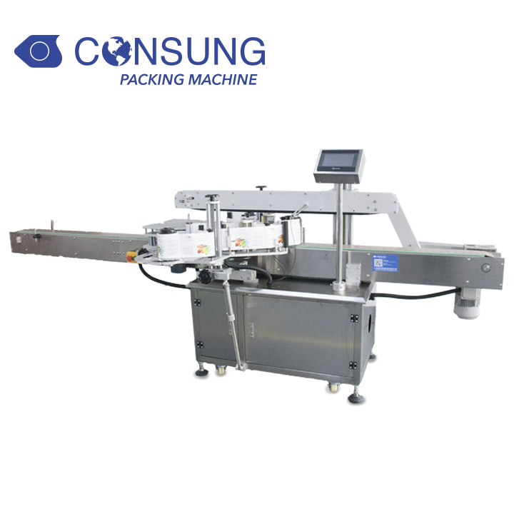 Flat Bottle Front back double sided labeling machine