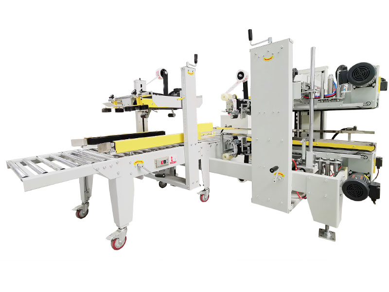 Top and bottom and edge case sealer machine