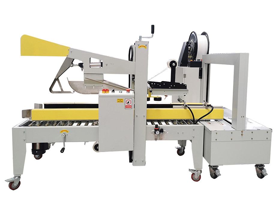 Case flap folding sealer&Strapping machine